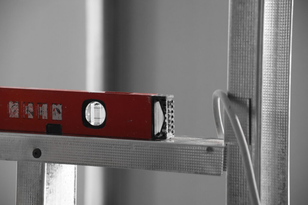 magnetic Leveler at construction site